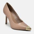 Sapato Scarpin Dourado-marrom 044-001-01