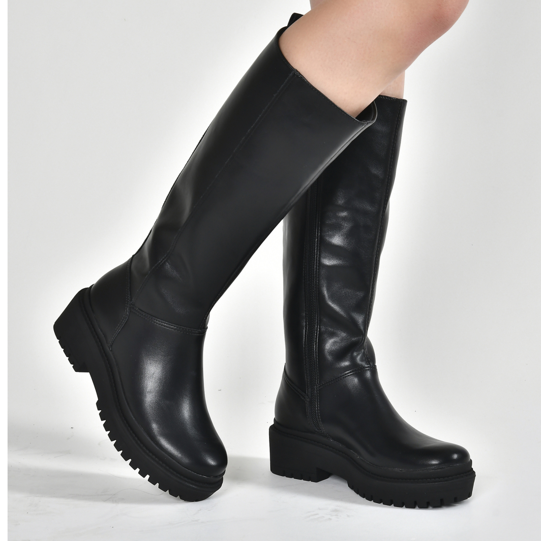 Bota Cano Bota Tratorada Via Marte Bota Feminina Bota Via Marte