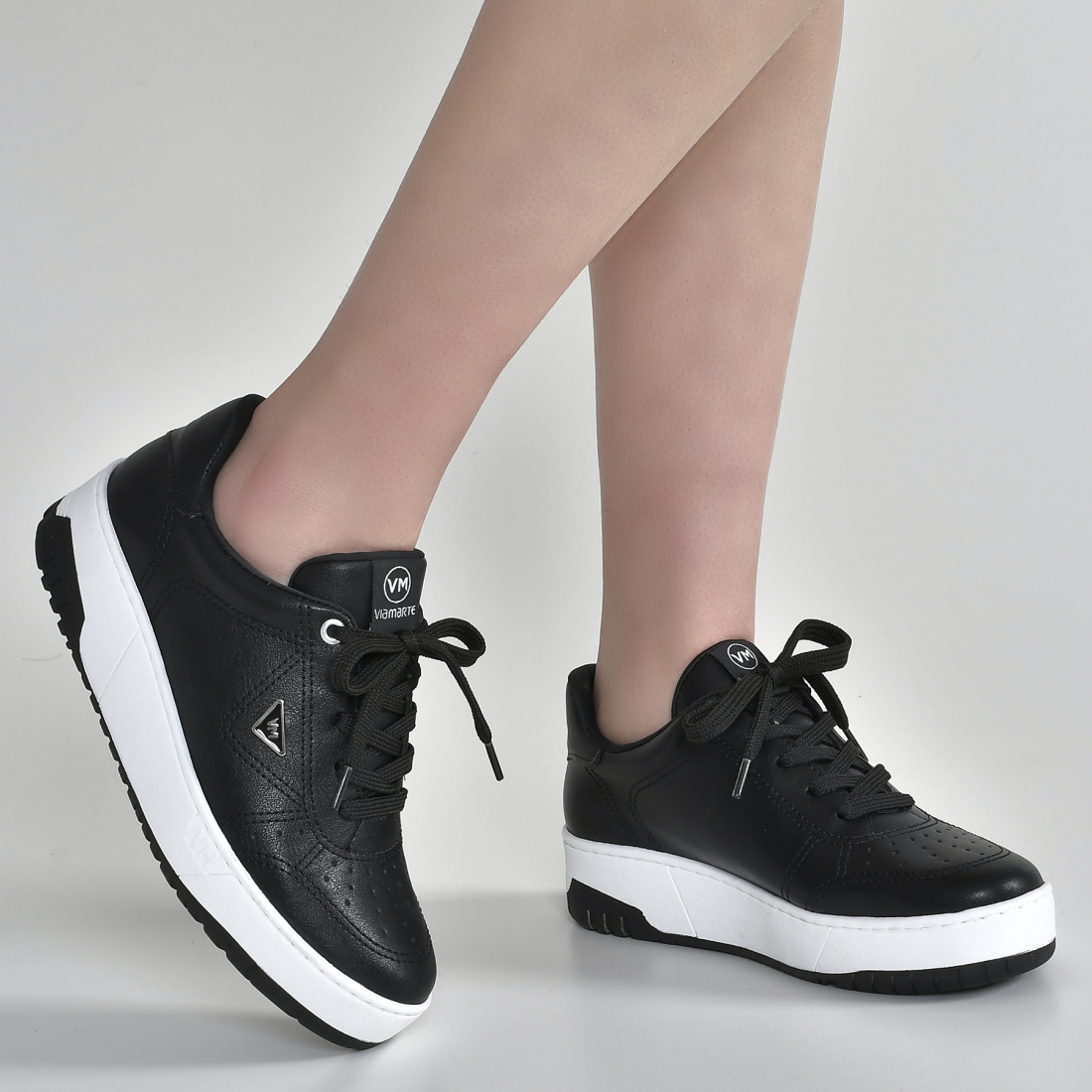 Via Marte Tenis Casual Preto Feminino Mercado Livre Tenis Via